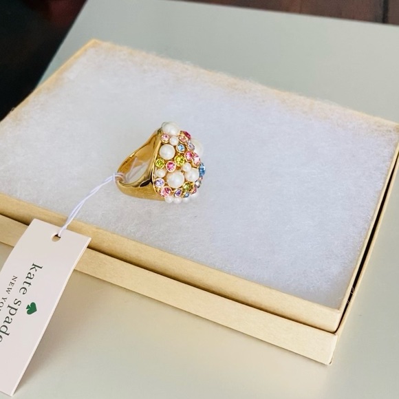 Kate Spade Pearl Caviar Statement Ring NWT - Picture 3 of 7